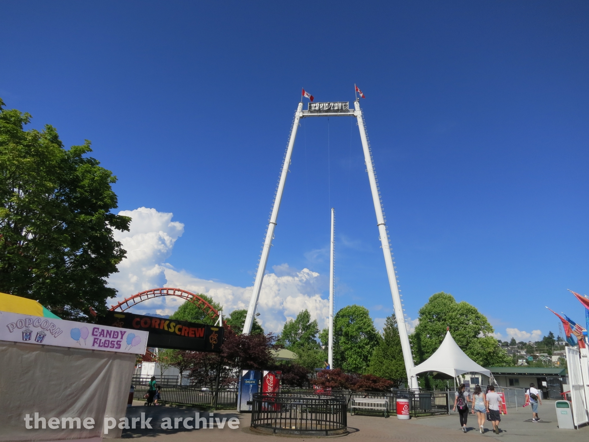 Drop Zone at Playland P.N.E. Theme Park Archive