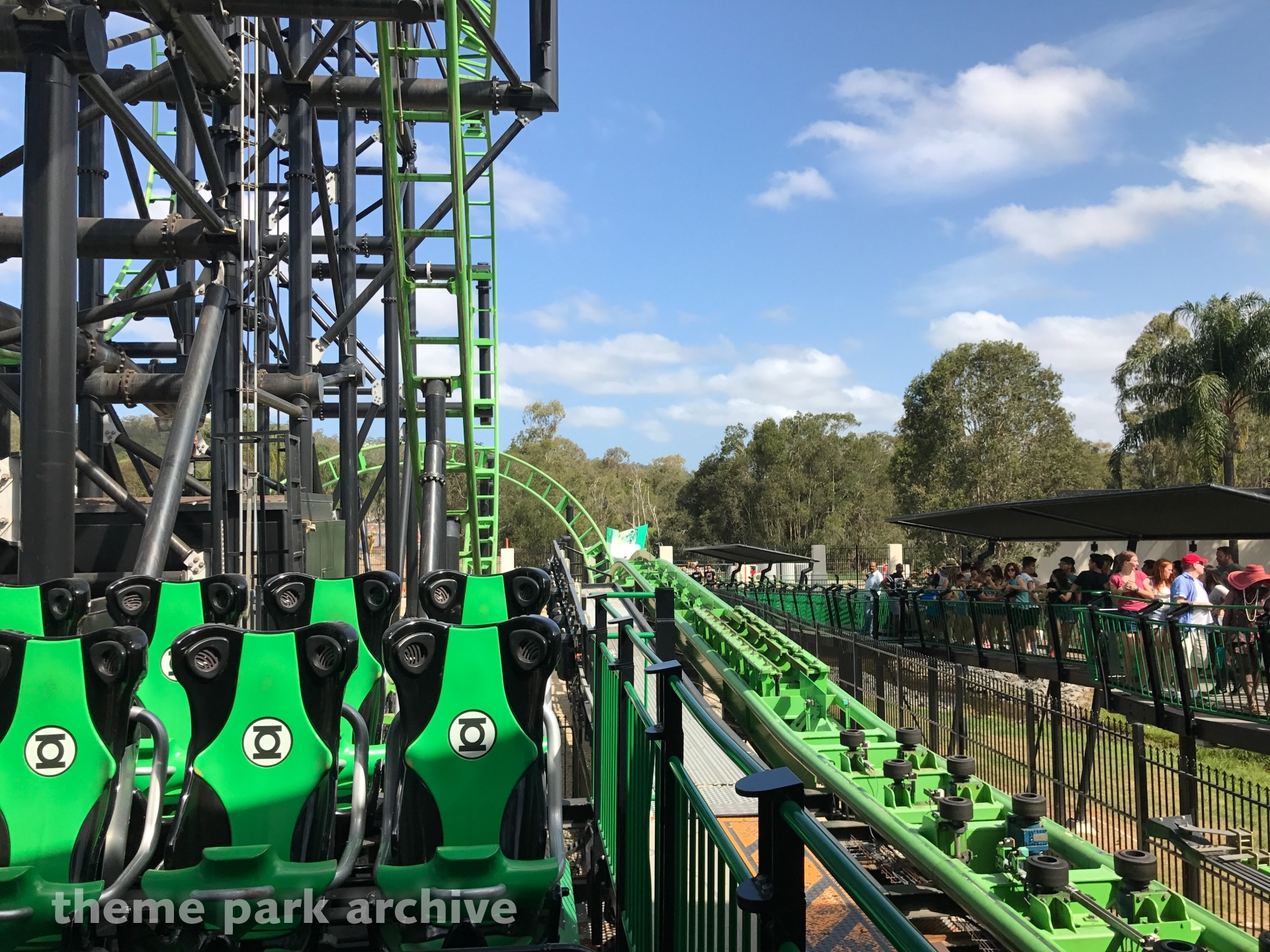 Green Lantern Coaster At Warner Bros Movie World Theme Park Archive