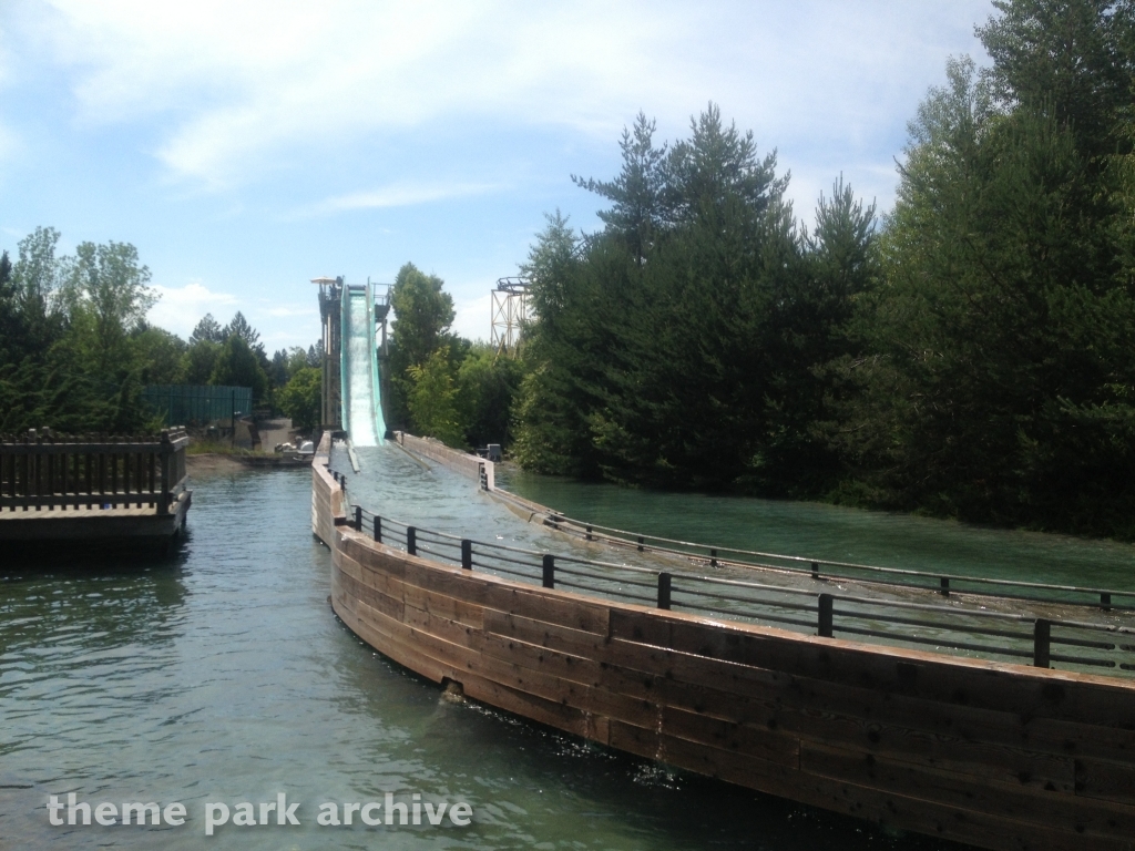 Log Flume at Silverwood Theme Park and Boulder Beach Waterpark