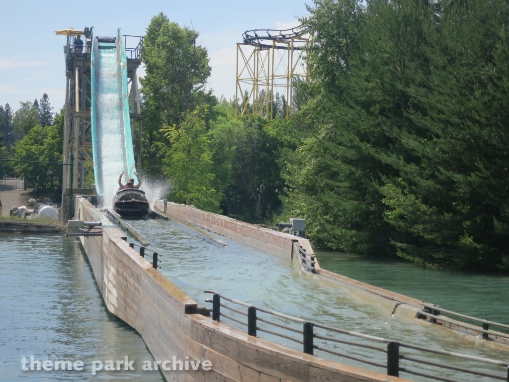 Log Flume at Silverwood Theme Park and Boulder Beach Waterpark