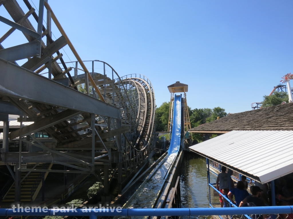 Rocky's Rapids Log Flume at Indiana Beach