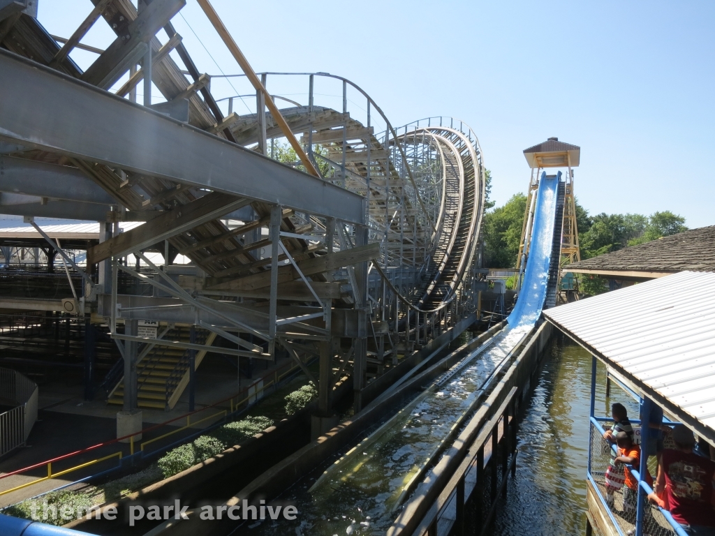 Rocky's Rapids Log Flume at Indiana Beach
