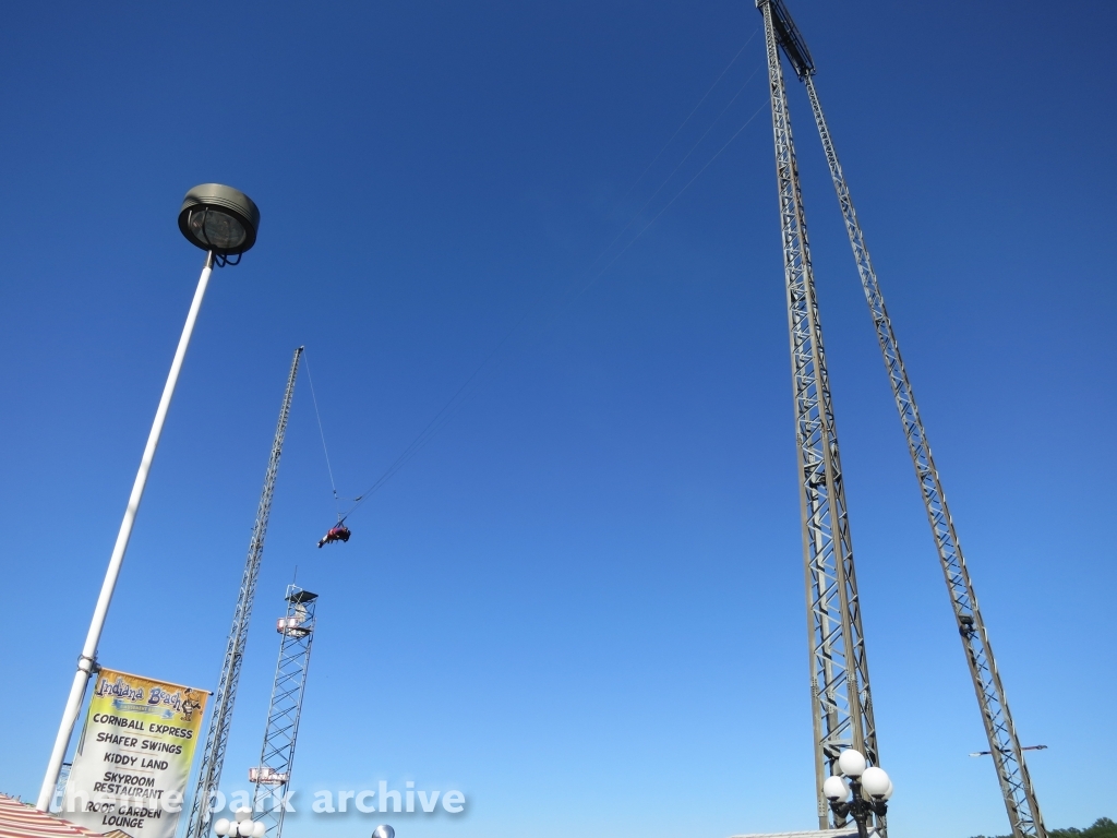 Sky Coaster at Indiana Beach