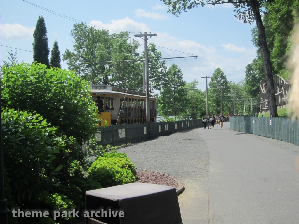 Trolley at Lake Compounce