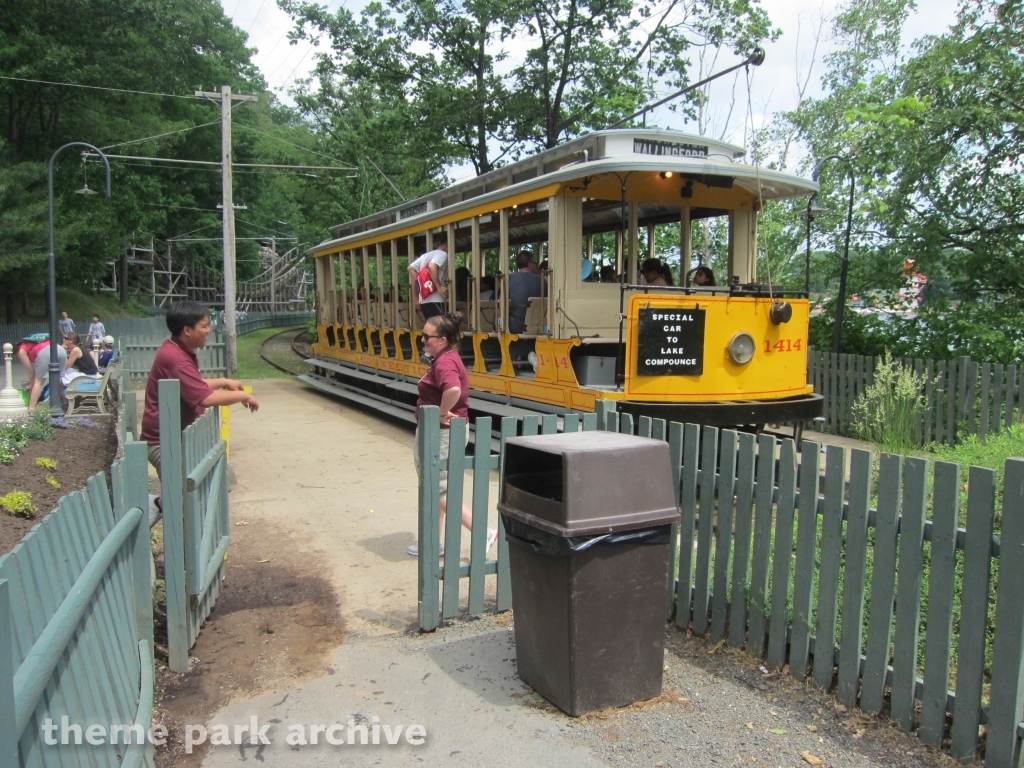 Trolley at Lake Compounce