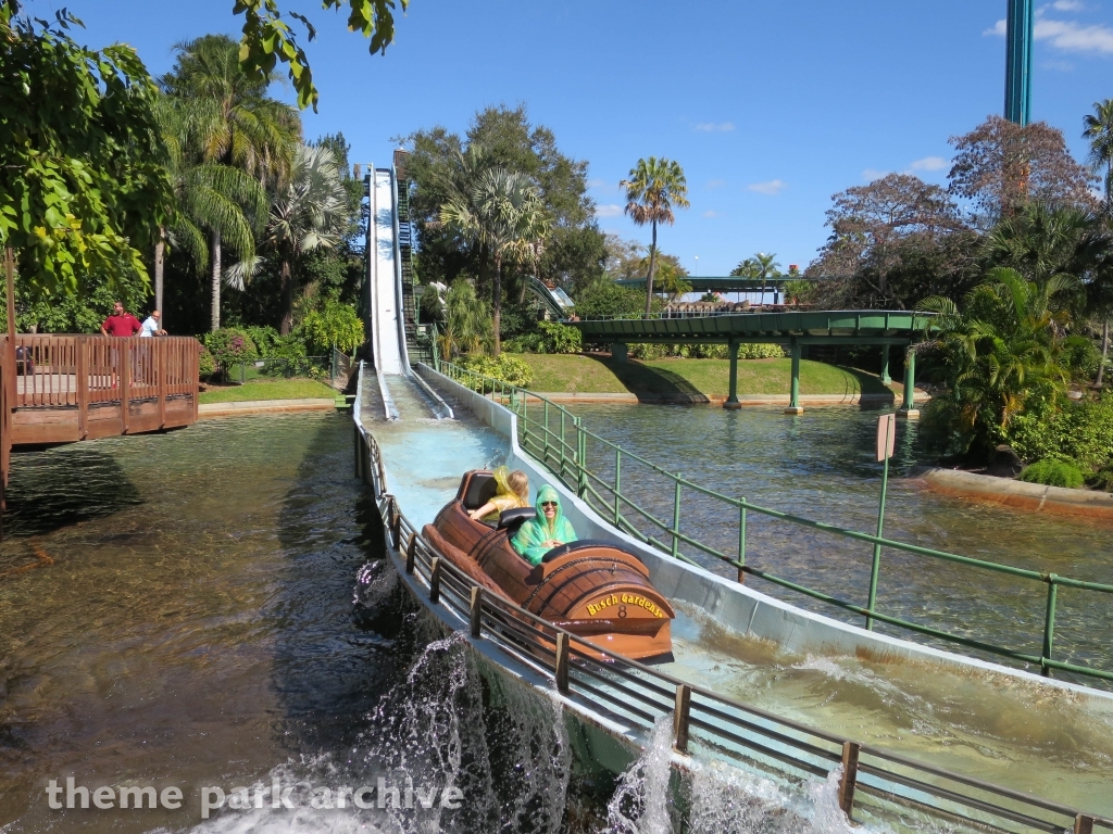 Stanley Falls Flume at Busch Gardens Tampa