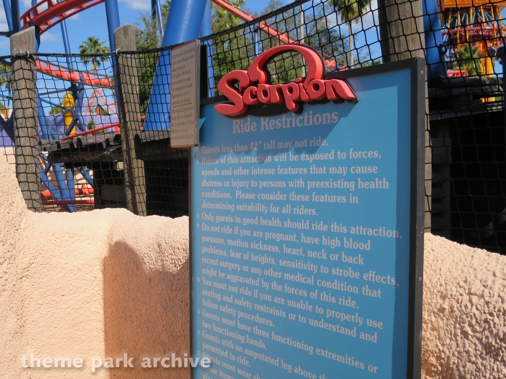 Scorpion at Busch Gardens Tampa