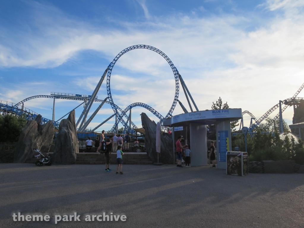 blue fire Megacoaster at Europa Park