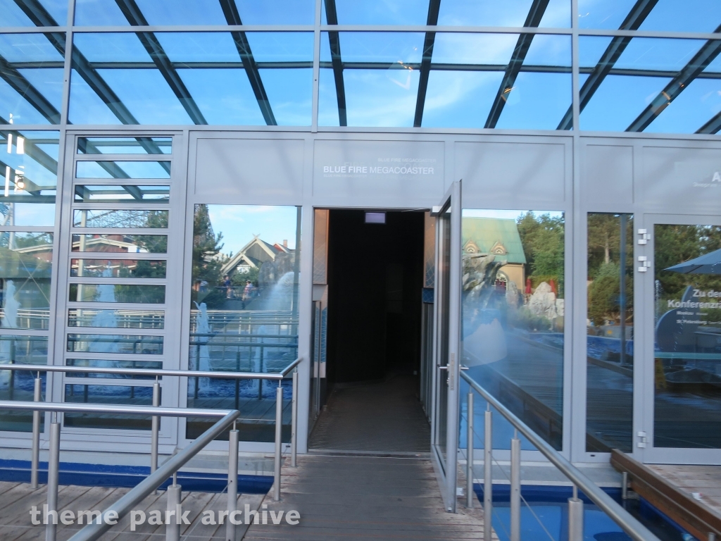 blue fire Megacoaster at Europa Park