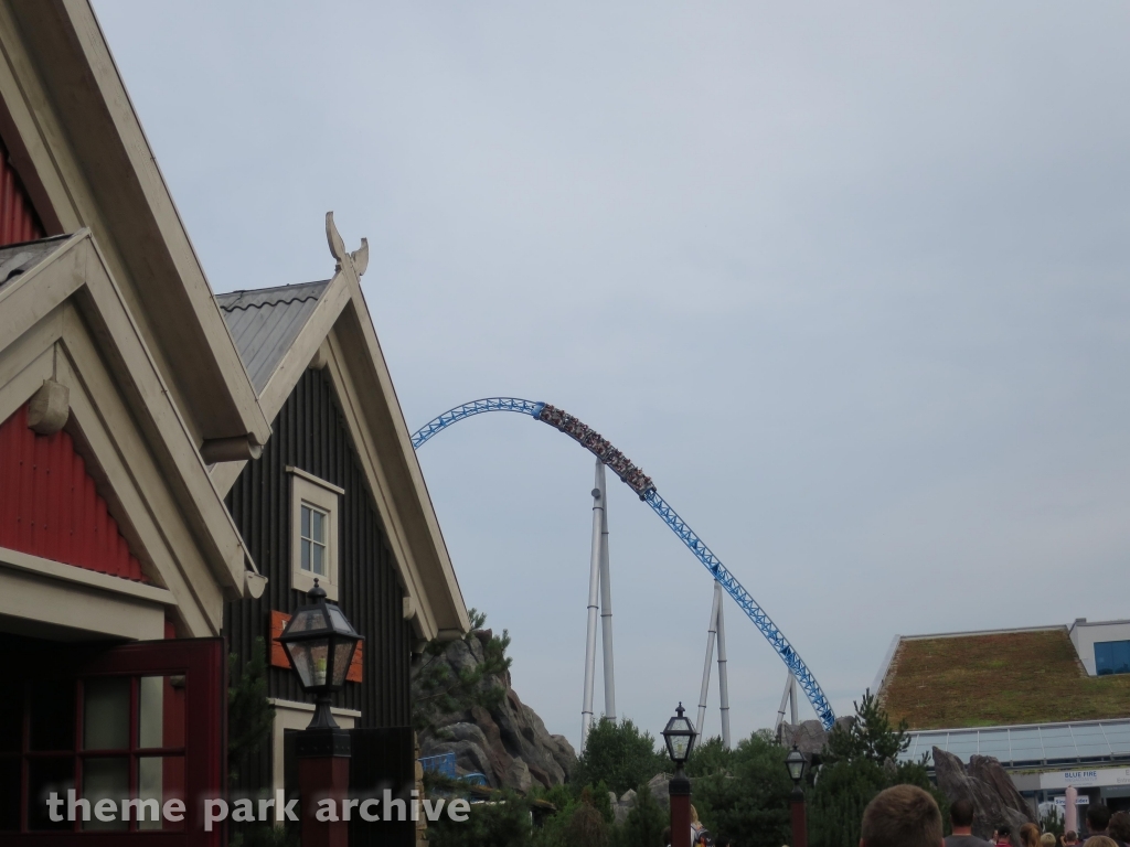 blue fire Megacoaster at Europa Park