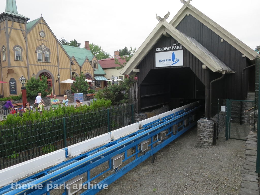 blue fire Megacoaster at Europa Park