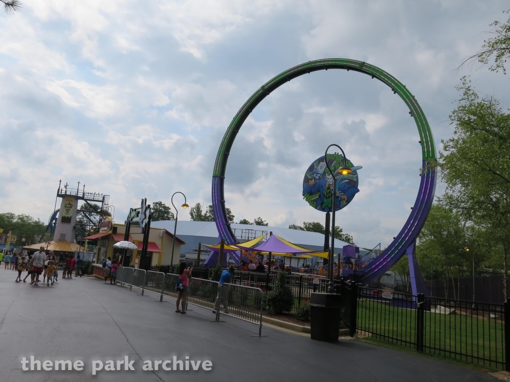 The Joker Chaos Coaster at Six Flags Over Georgia