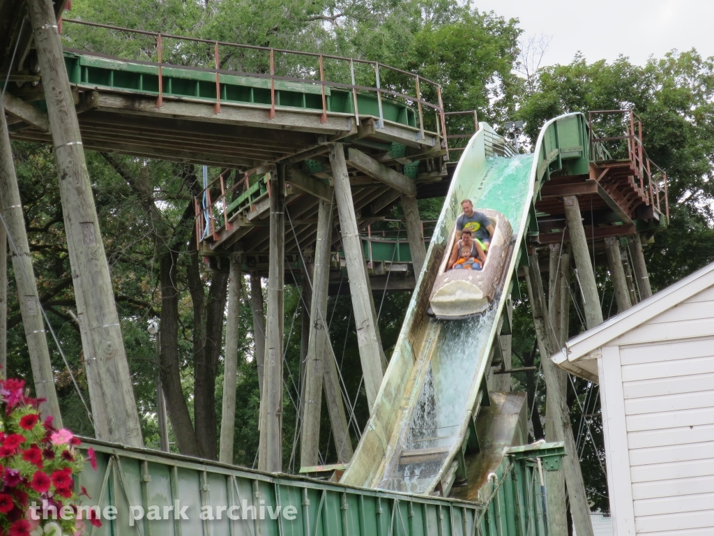 Boji Falls Log Ride at Arnolds Park
