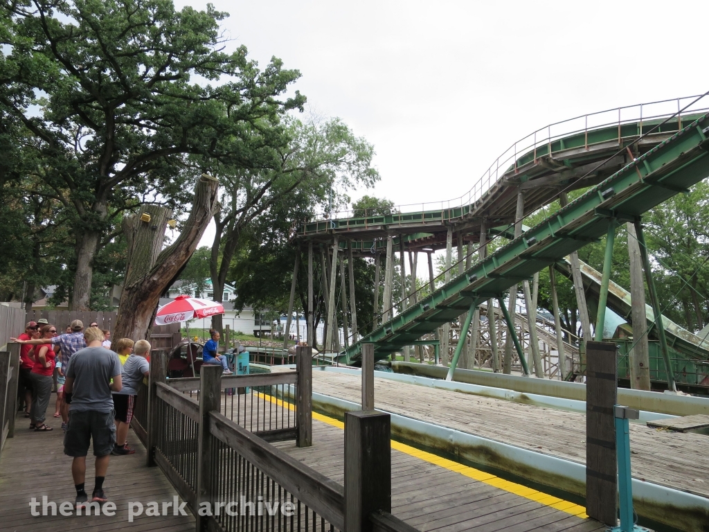 Boji Falls Log Ride at Arnolds Park
