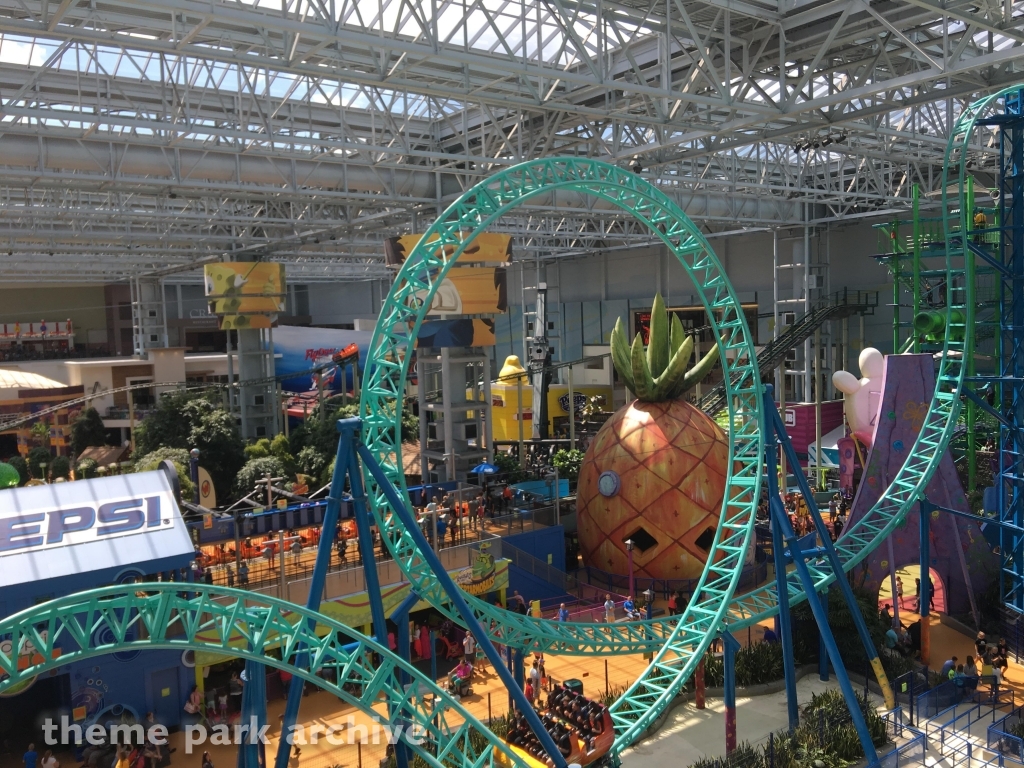 SpongeBob SquarePants Rock Bottom Plunge at Nickelodeon Universe at Mall of America