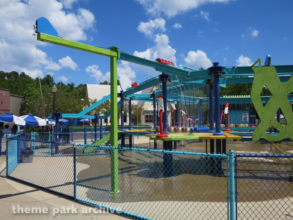 Wipeout Adventure Course at Alabama Adventure & Splash Adventure