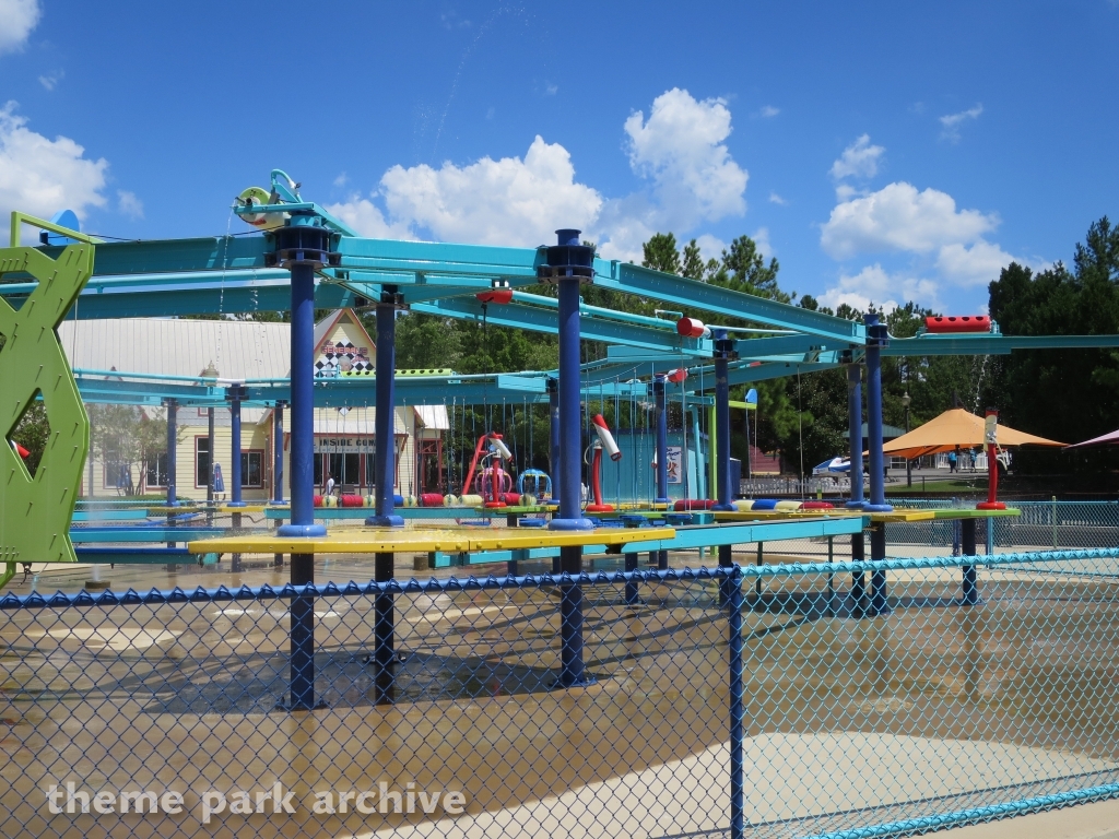 Wipeout Adventure Course at Alabama Adventure & Splash Adventure