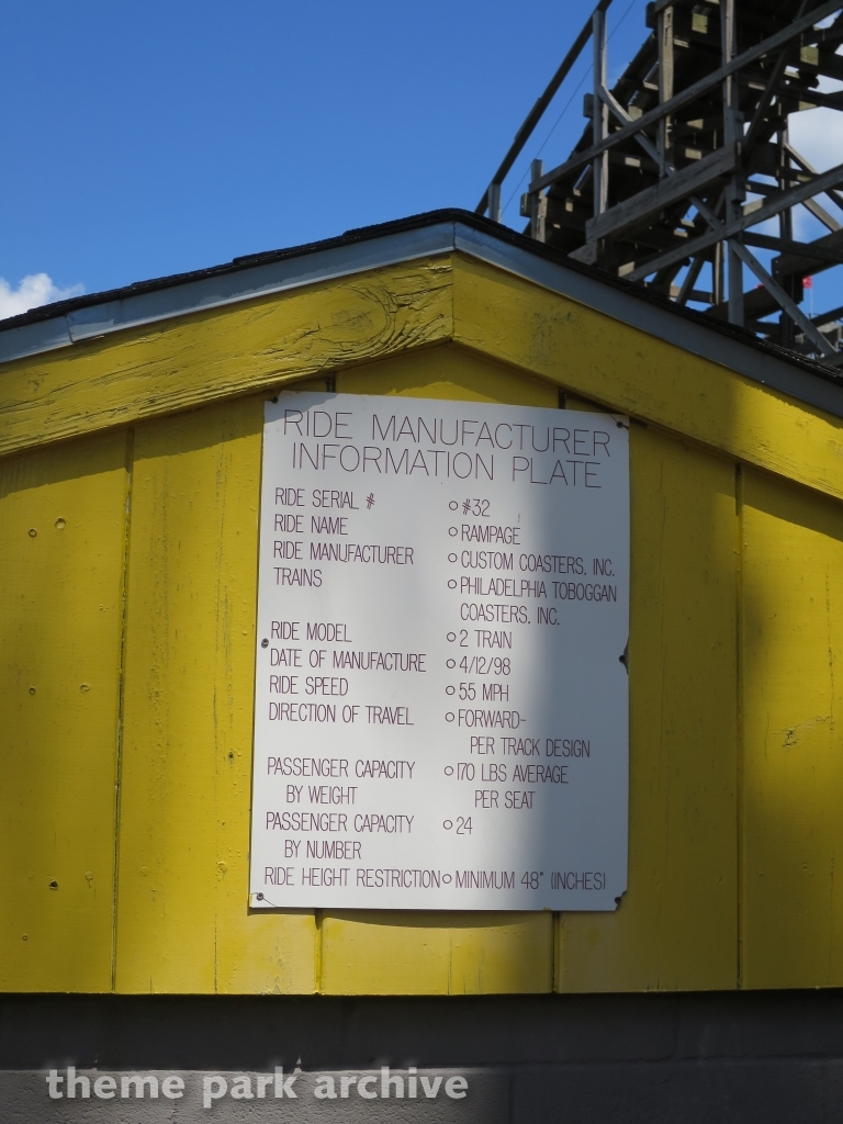 Rampage at Alabama Adventure & Splash Adventure