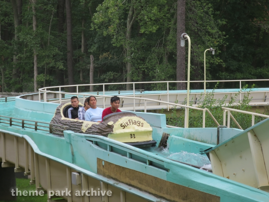 Saw Mill Log Flume at Six Flags Great Adventure
