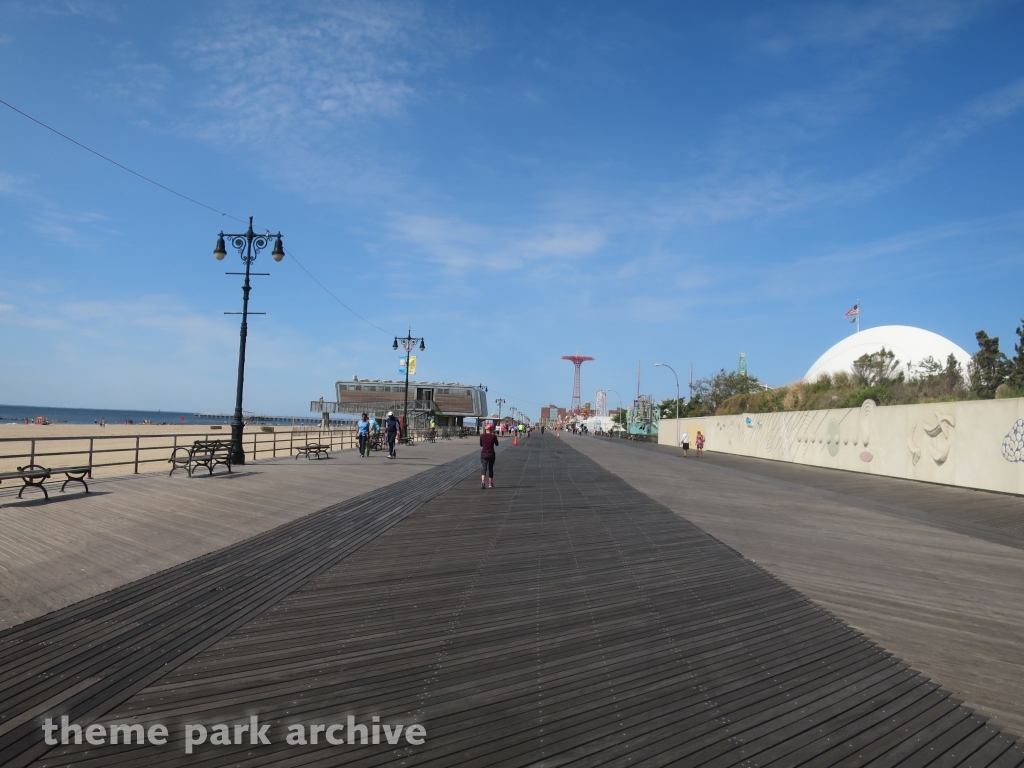 Boardwalk at Luna Park at Coney Island