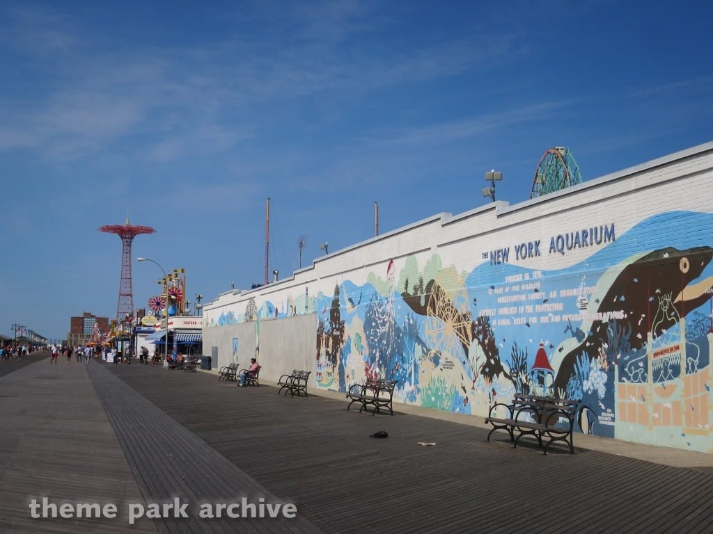 Boardwalk at Luna Park at Coney Island