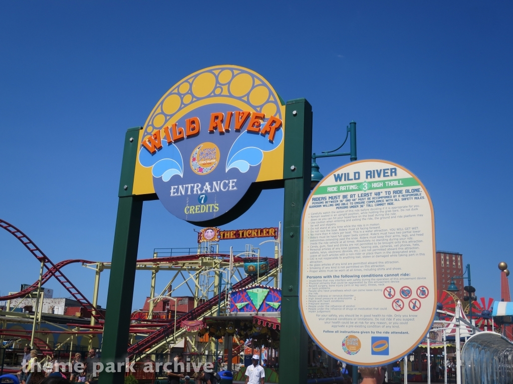 Wild River at Luna Park at Coney Island
