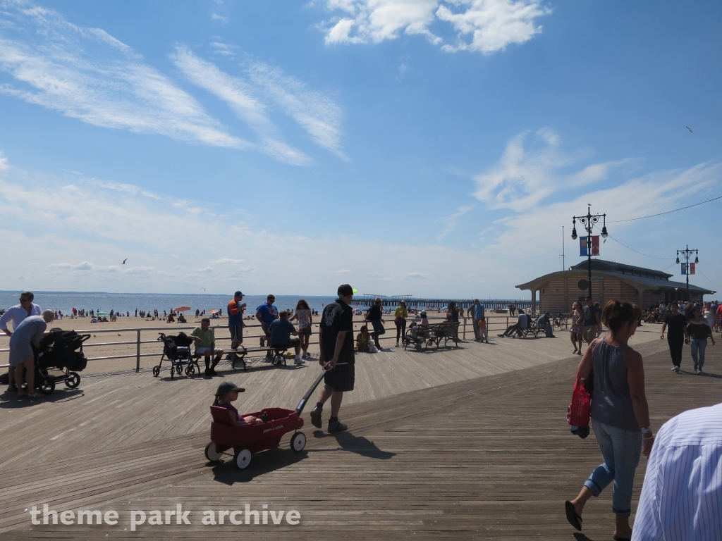 Boardwalk at Luna Park at Coney Island