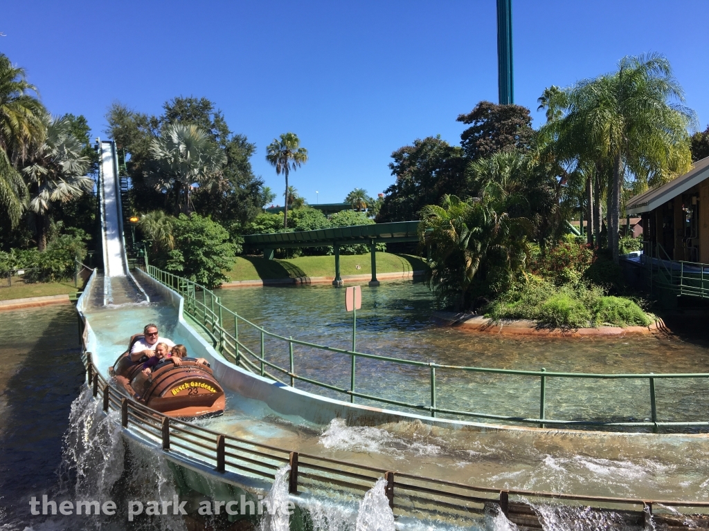 Stanley Falls Flume at Busch Gardens Tampa