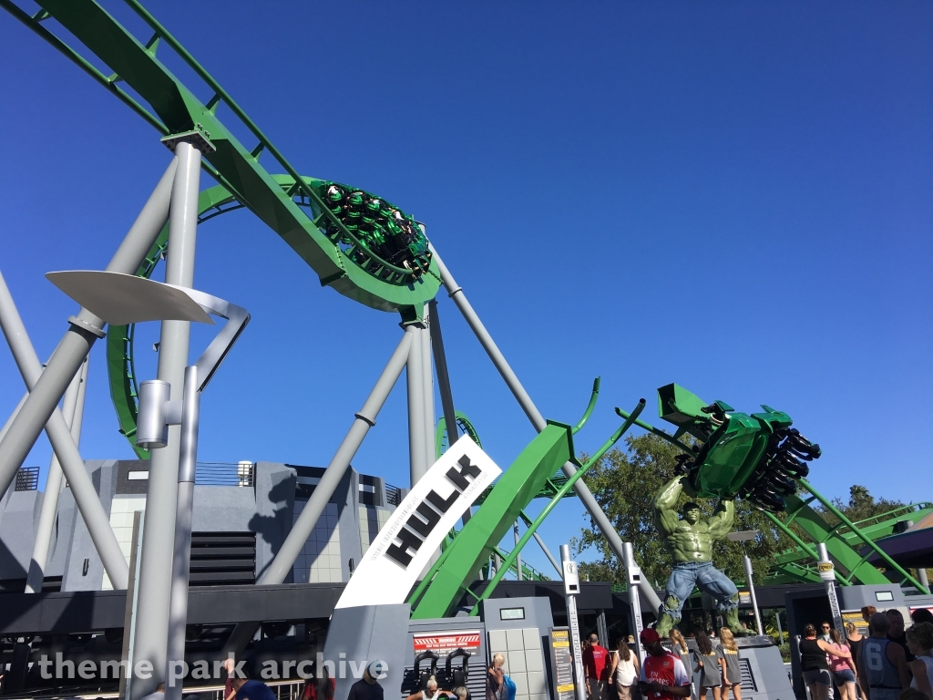 The Incredible Hulk Coaster at Universal Islands of Adventure