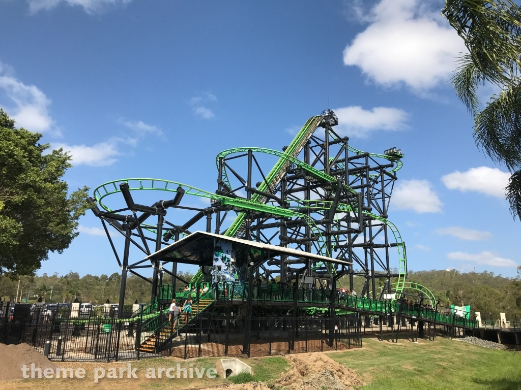 Green Lantern Coaster at Warner Bros. Movie World