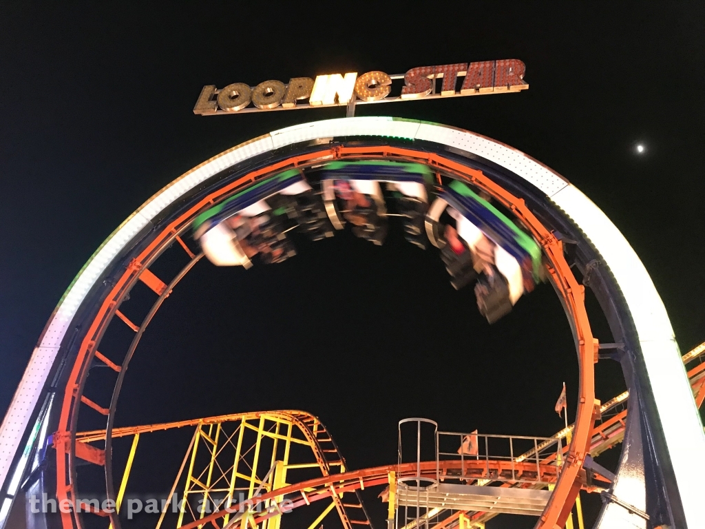 Looping Star at Jolly Roger at the Pier Amusements