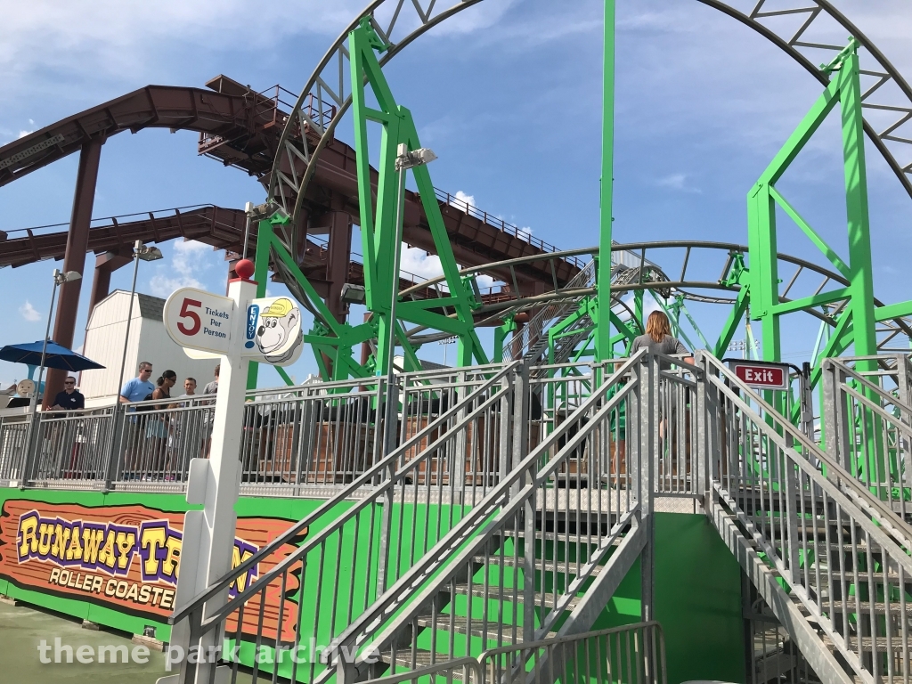 Runaway Train Roller Coaster at Gillian's Wonderland Pier