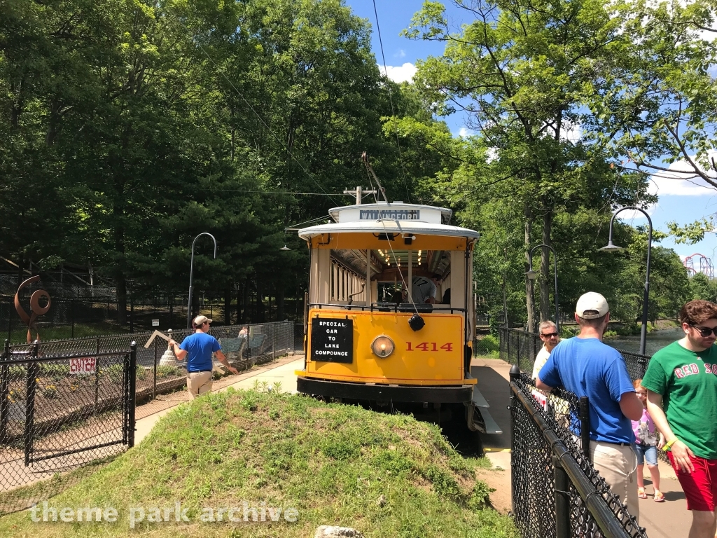 Trolley at Lake Compounce