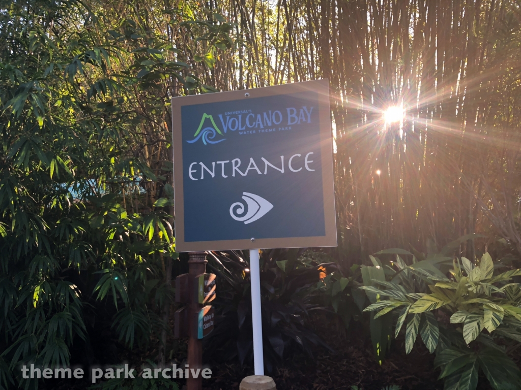 Entrance at Volcano Bay