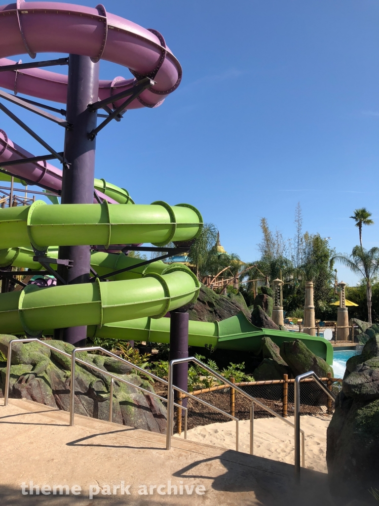 Ohyah and Ohno Drop Slide at Volcano Bay