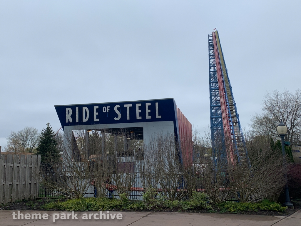 Ride of Steel at Six Flags Darien Lake
