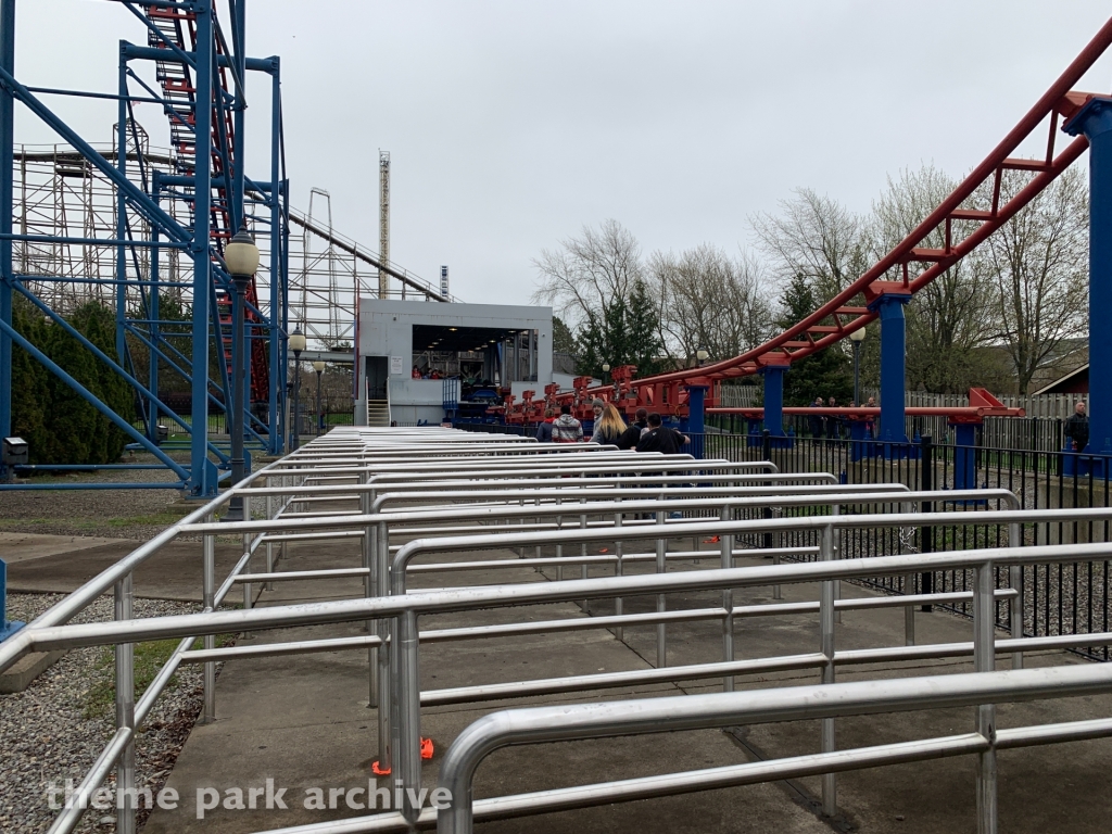 Ride of Steel at Six Flags Darien Lake