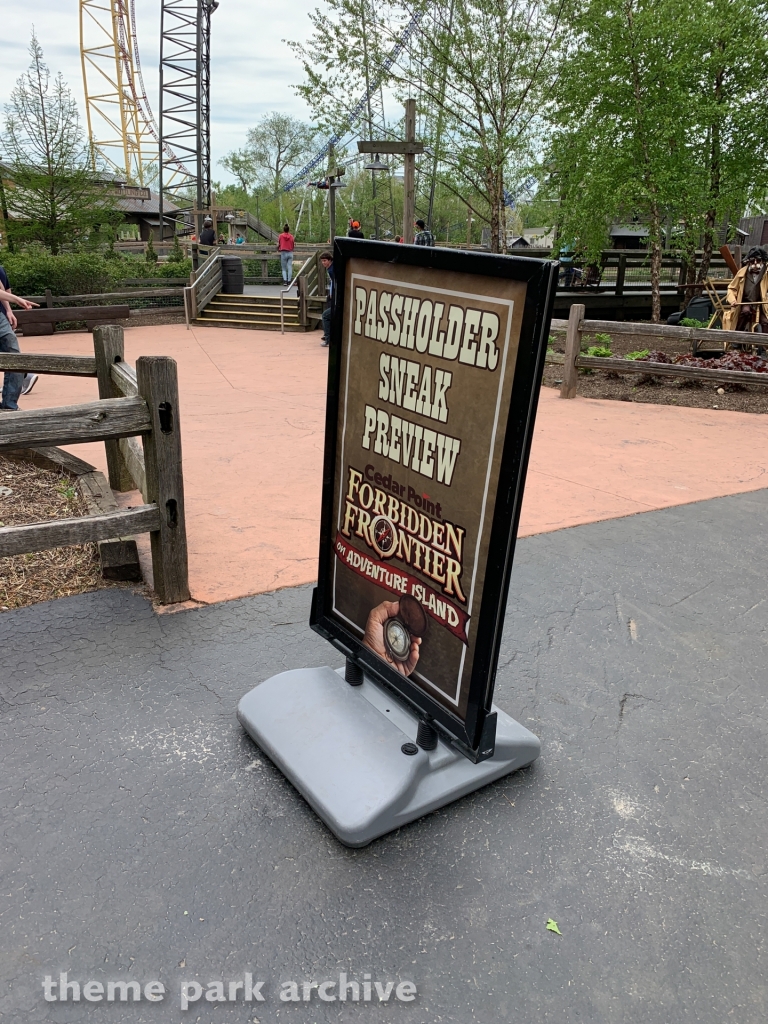 Forbidden Frontier on Adventure Island at Cedar Point