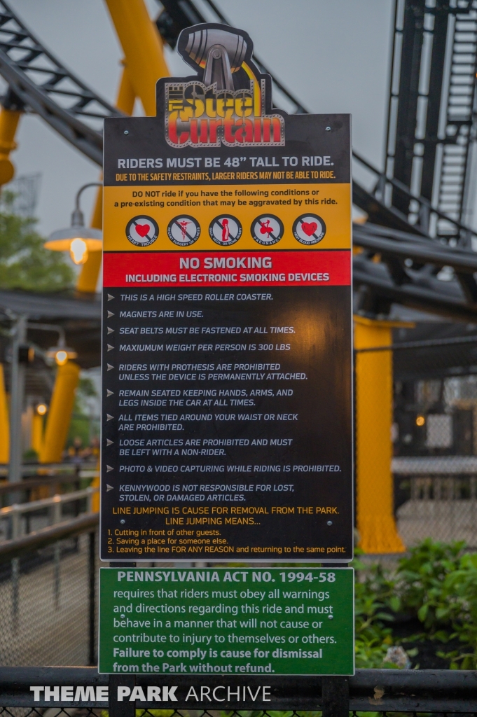 Steel Curtain at Kennywood