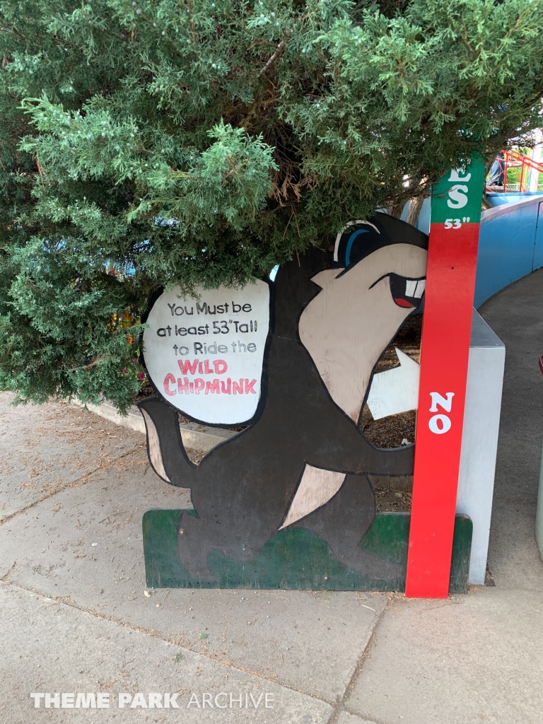 Wild Chipmunk at Lakeside Amusement Park