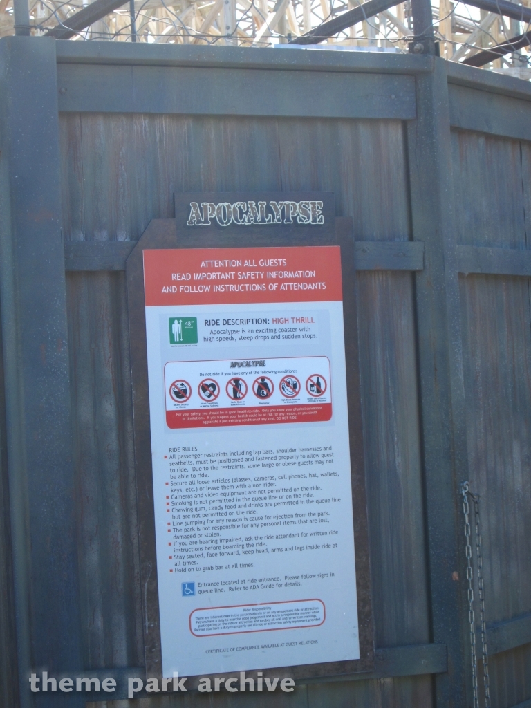 Apocalypse The Ride at Six Flags Magic Mountain