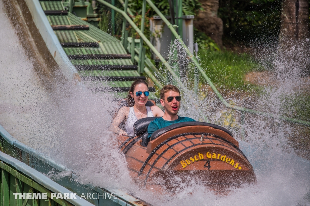Stanley Falls Flume at Busch Gardens Tampa