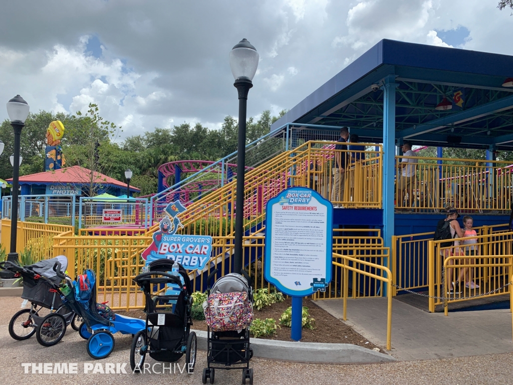 Super Grover's Box Car Derby at SeaWorld Orlando