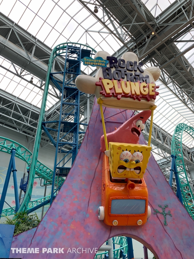 SpongeBob SquarePants Rock Bottom Plunge at Nickelodeon Universe at Mall of America