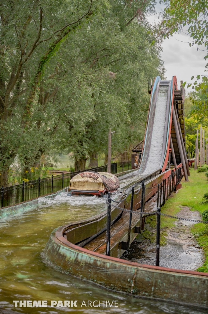 Log Flume Ride at Centreville Amusement Park