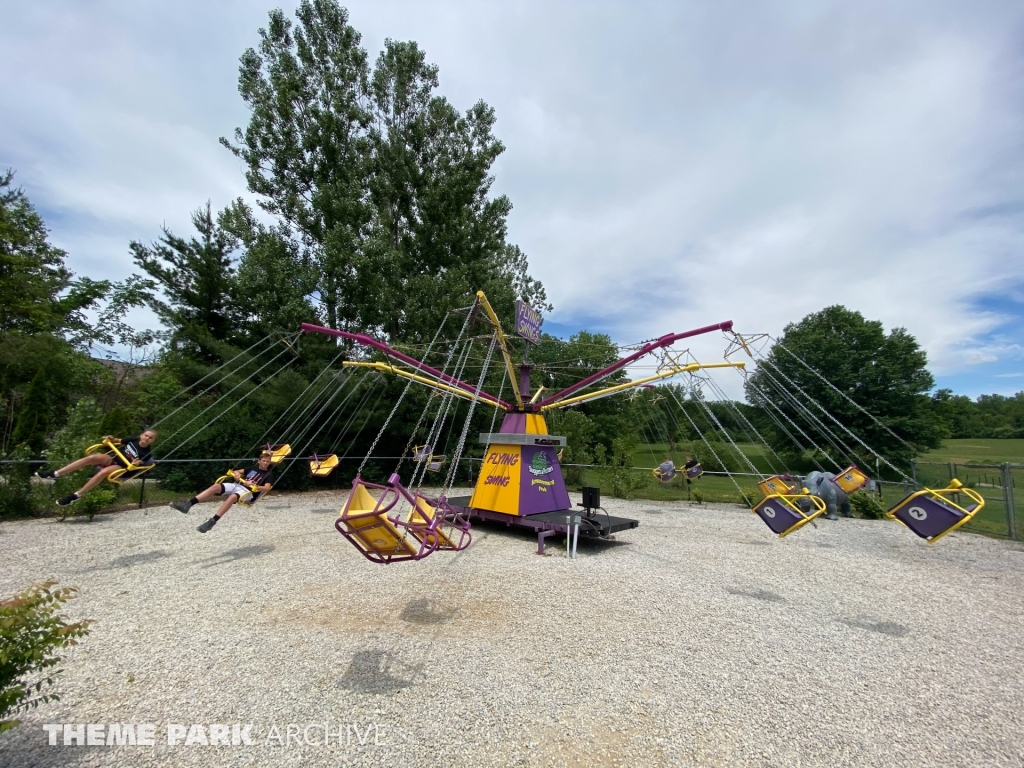 The Flying Chair Swings at Sluggers & Putters Amusement Park