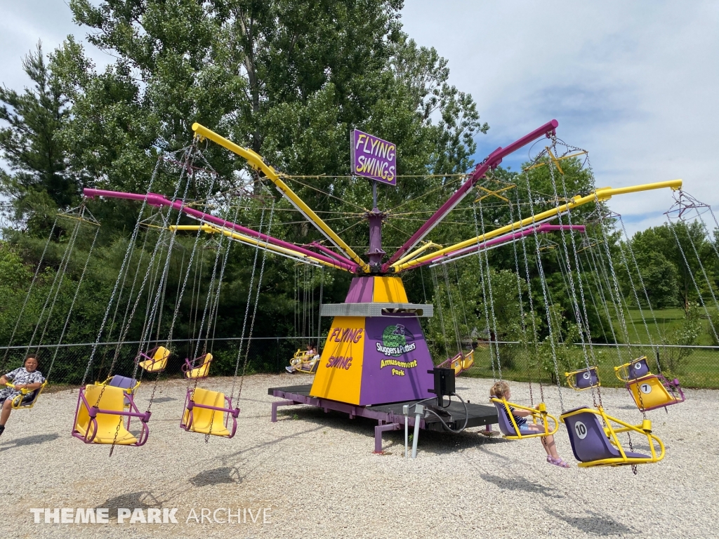 The Flying Chair Swings at Sluggers & Putters Amusement Park