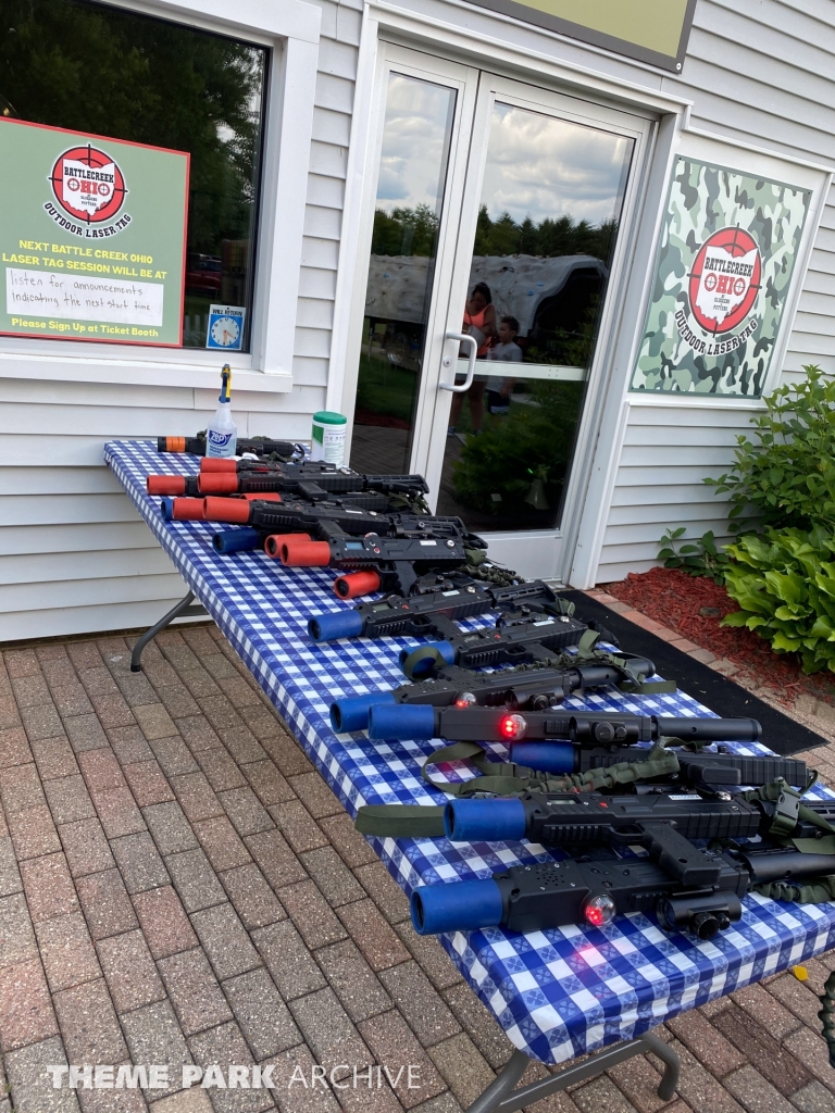 Battle Creek Ohio Outdoor Laser Tag at Sluggers & Putters Amusement Park