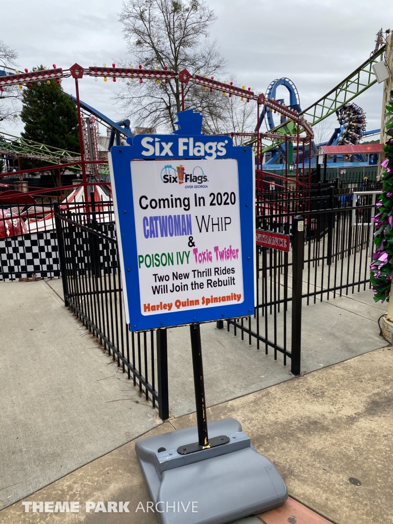 Harley Quinn Spin Sanity at Six Flags Over Georgia