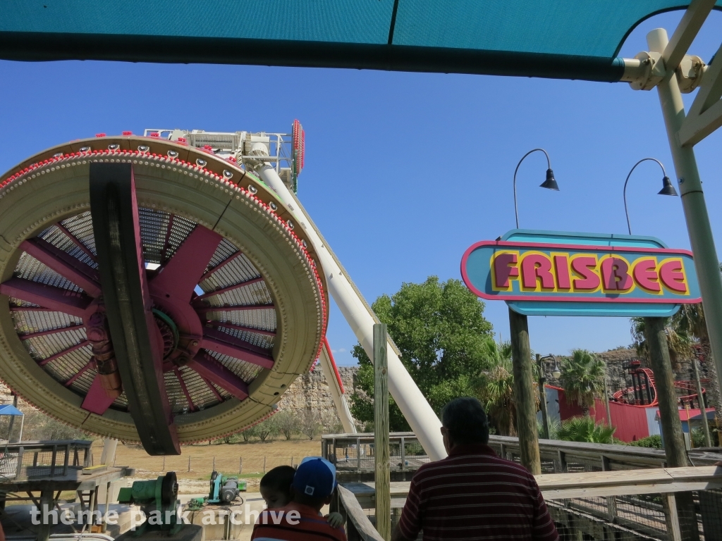 Frisbee at Six Flags Fiesta Texas